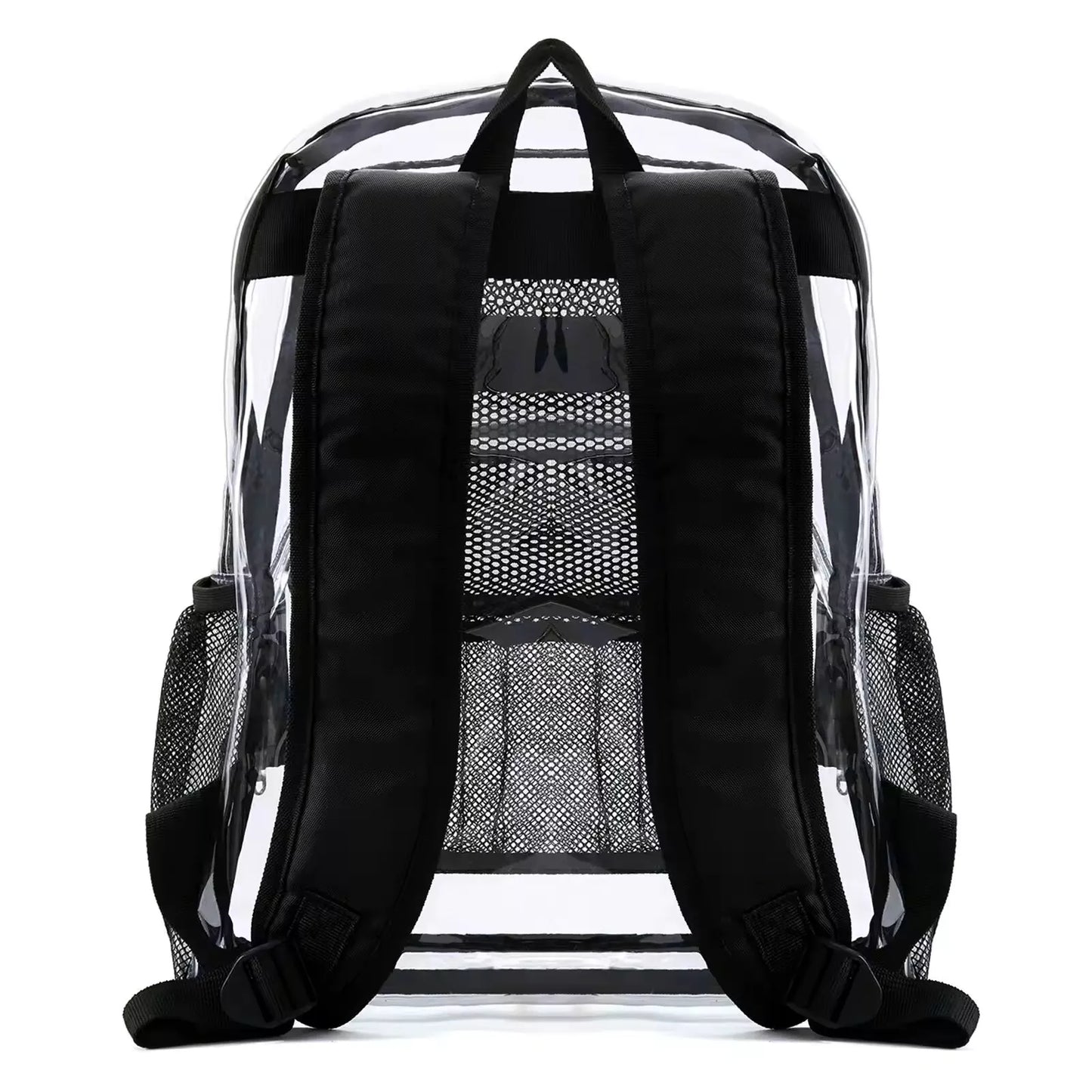 back image of trim on clear bookbag