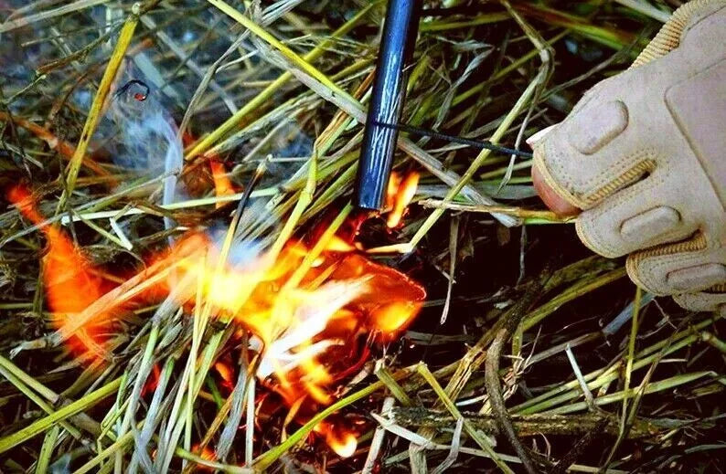 ferro rod starting brush fire