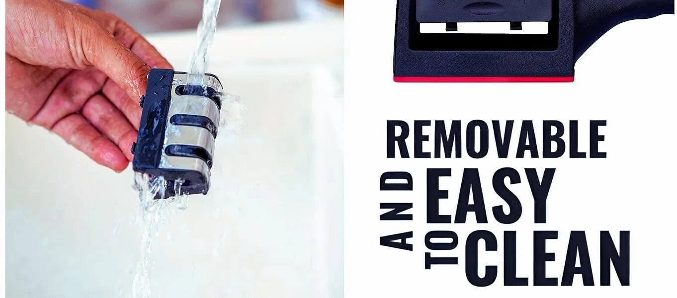 removable & easy to clean to clean knife sharpener