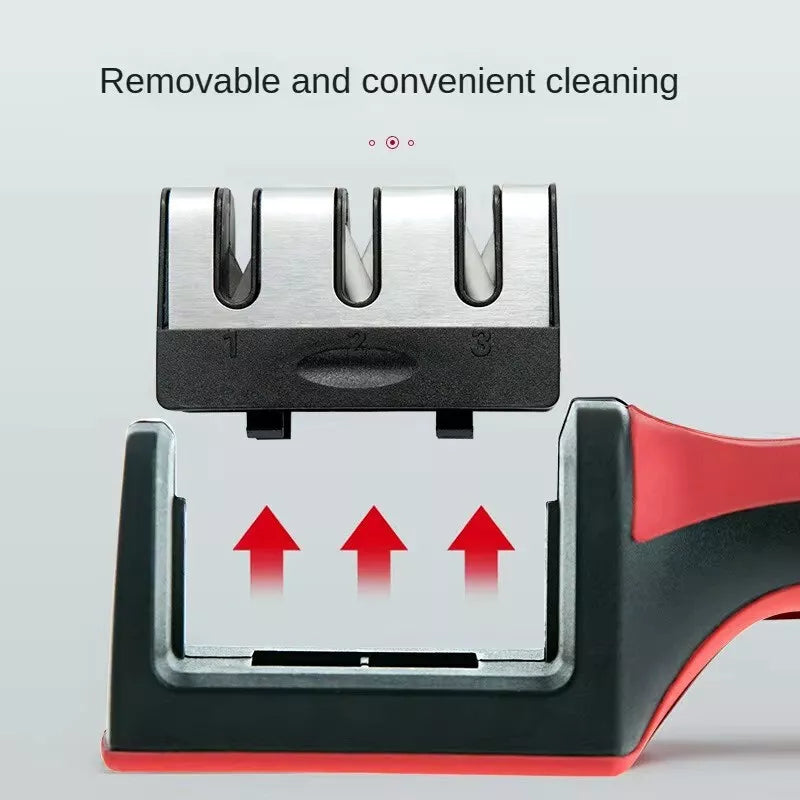 removable sharpening head for easy cleaning