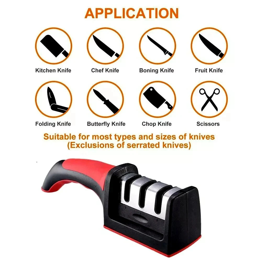 suitable for straight blades, not for use with serrated blades