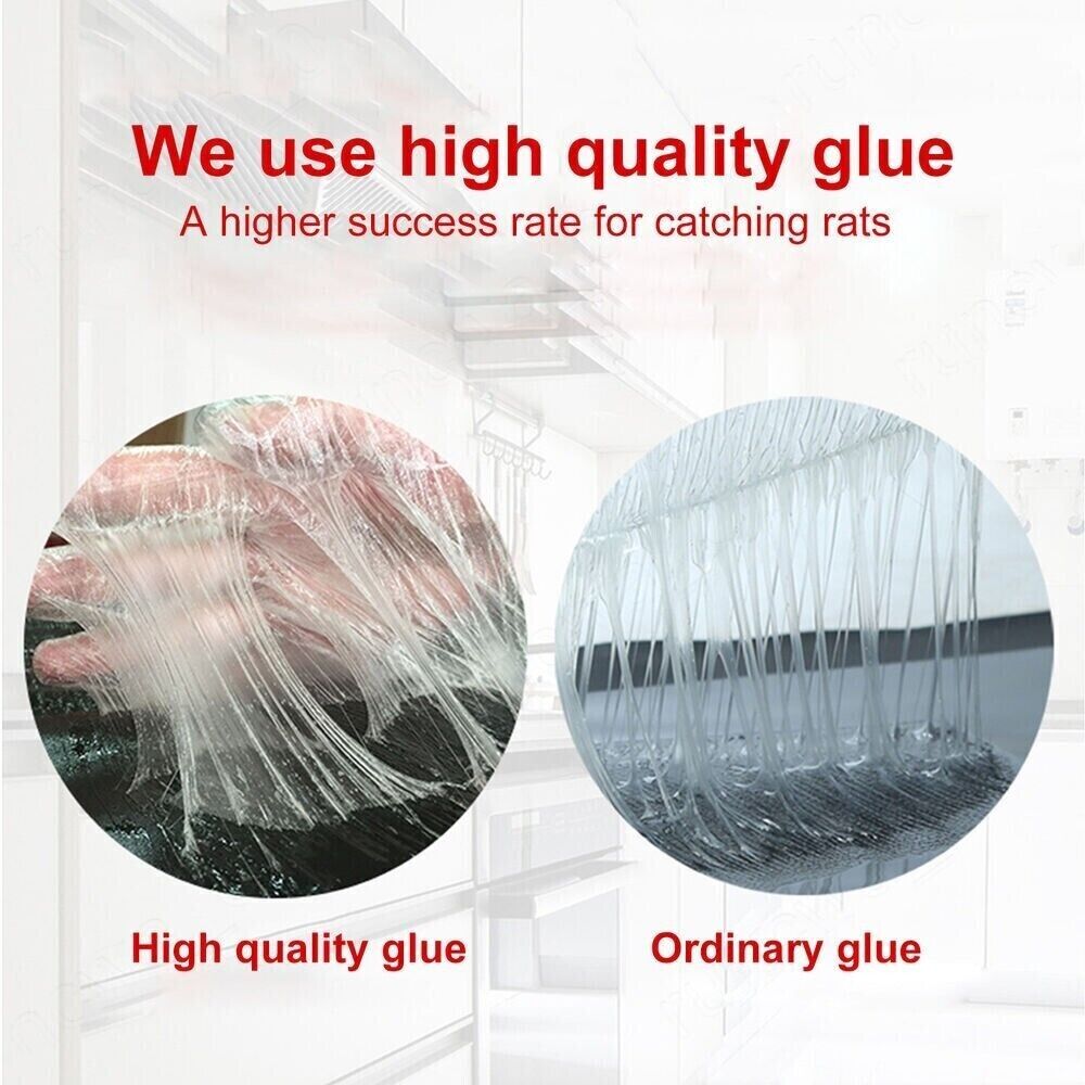 Comparison of high quality glue and ordinary glue on a white background.