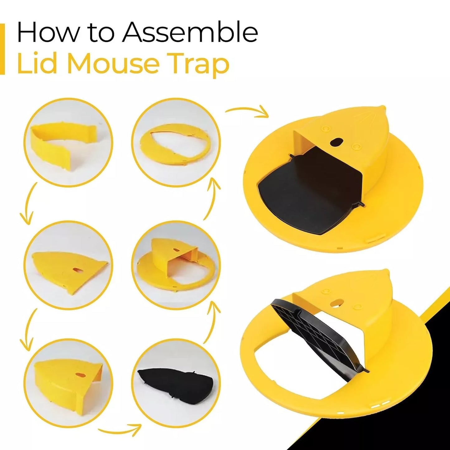 flip & slide bucket lid how to assemble instruction images