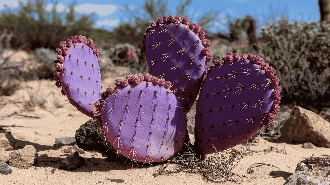 this is a santa rita prickly pear cactus Purple Cactus Seeds - Opuntia Santa Rita Prickly Pear