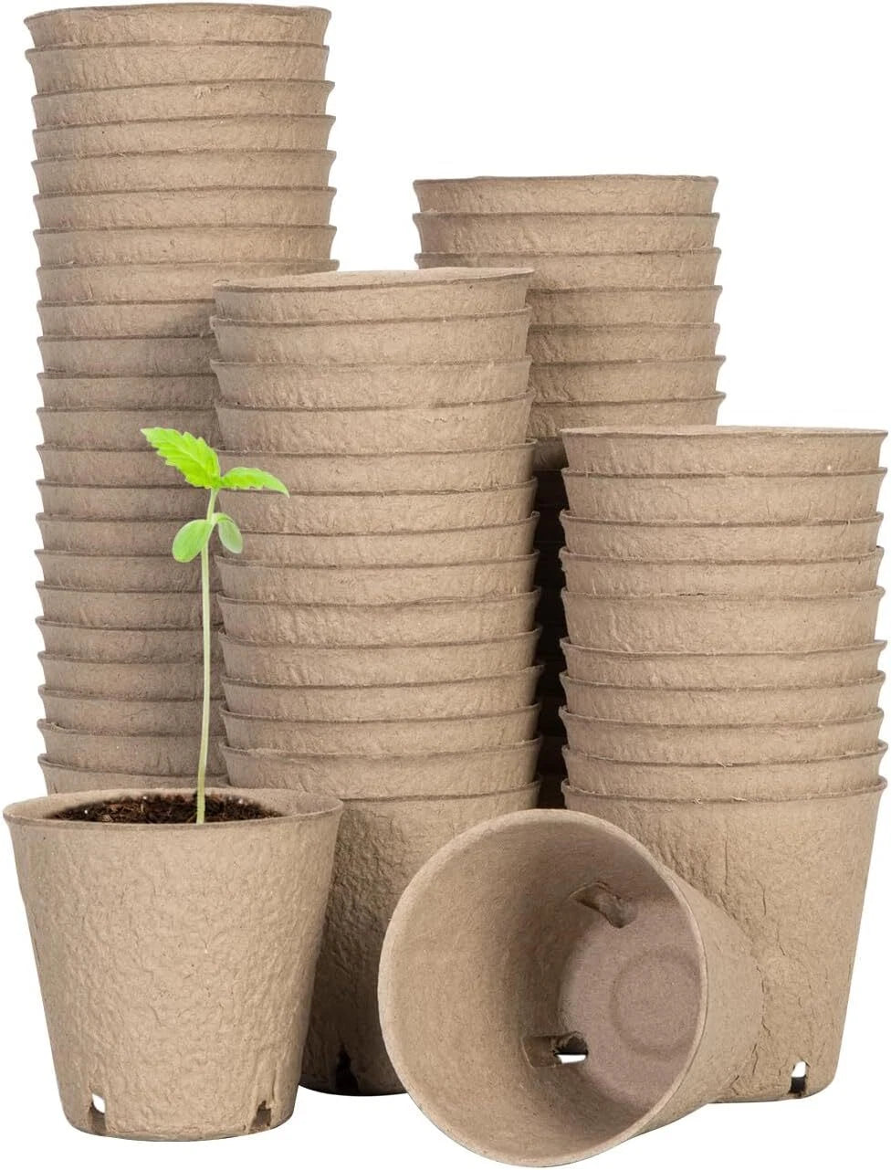 VIVOSUN 3.15" Biodegradable Peat Pots 30/60/120PCS Seed Starting Nursery Pots