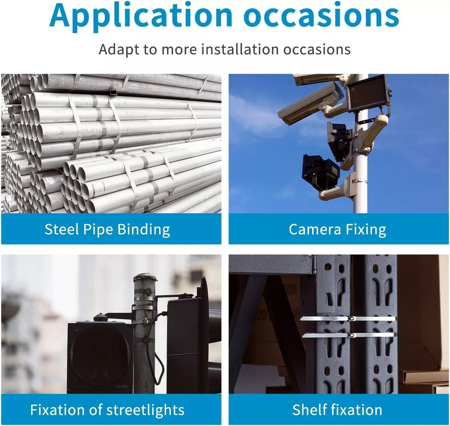 stainless steel zip tie application scenarios