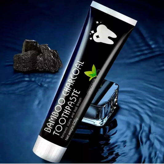 fluoride free bamboo charcoal toothpaste display