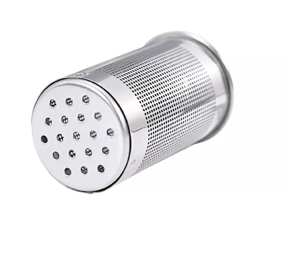 Stainless Steel Tea Infusers with a fine mesh surface on a white background